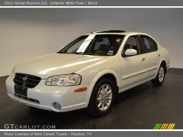 2001 Nissan Maxima GLE in Icelandic White Pearl