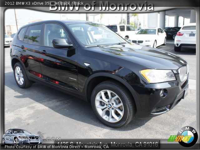 2012 BMW X3 xDrive 35i in Jet Black