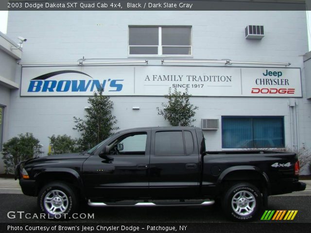 2003 Dodge Dakota SXT Quad Cab 4x4 in Black