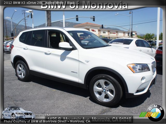2012 BMW X3 xDrive 28i in Alpine White