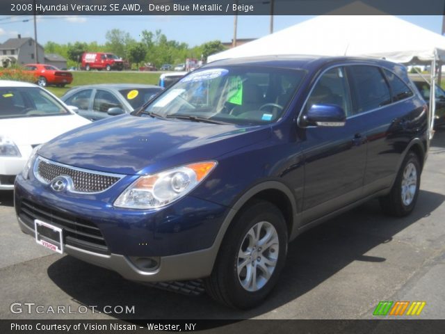 2008 Hyundai Veracruz SE AWD in Deep Blue Metallic