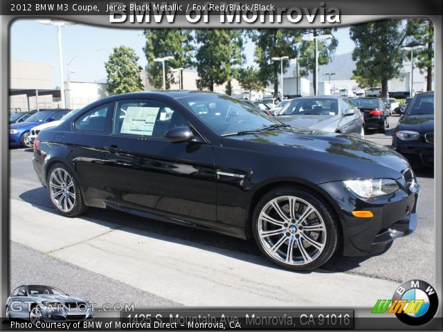 2012 BMW M3 Coupe in Jerez Black Metallic