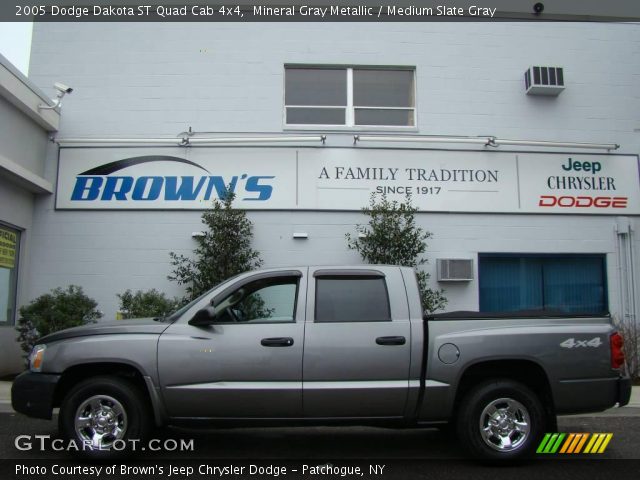 2005 Dodge Dakota ST Quad Cab 4x4 in Mineral Gray Metallic