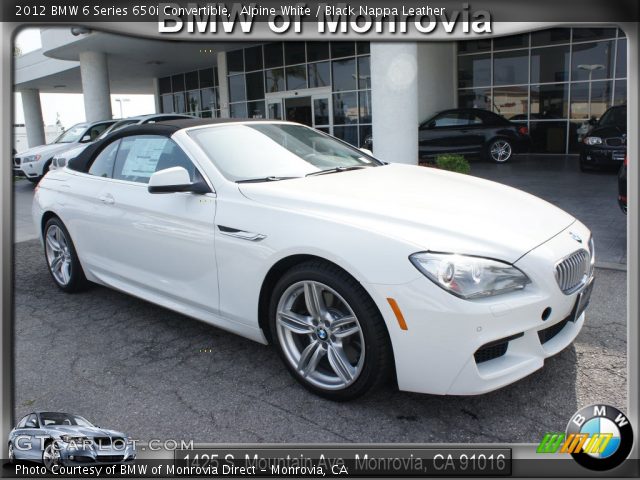 2012 Bmw 650i convertible white
