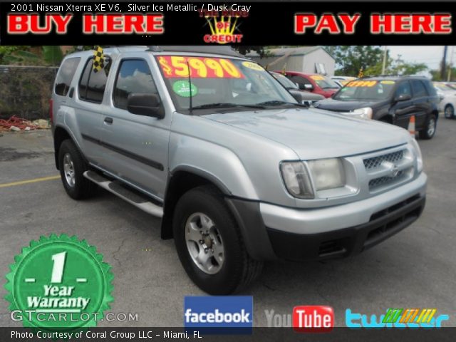 2001 Nissan Xterra XE V6 in Silver Ice Metallic
