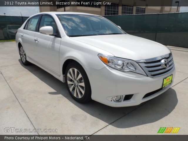 2012 Toyota Avalon Limited in Blizzard White Pearl