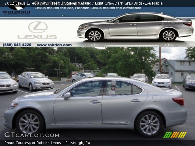 2012 Lexus LS 460 AWD in Mercury Silver Metallic