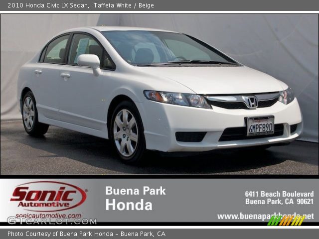 2010 Honda Civic LX Sedan in Taffeta White