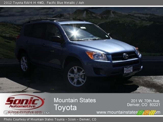 2012 Toyota RAV4 I4 4WD in Pacific Blue Metallic