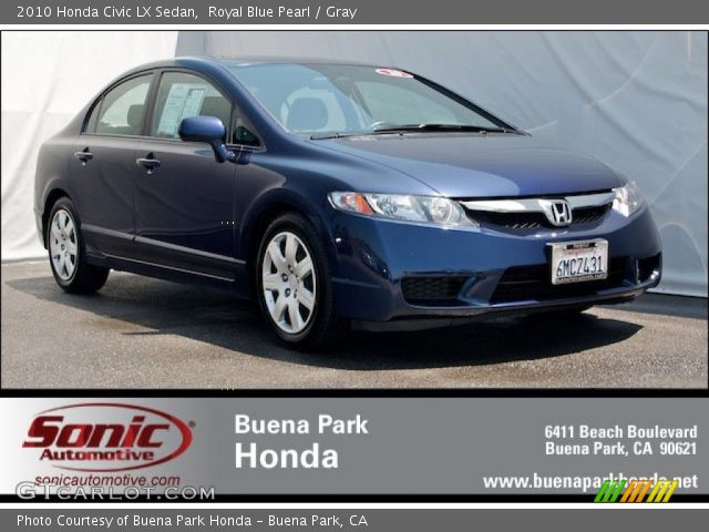 2010 Honda Civic LX Sedan in Royal Blue Pearl
