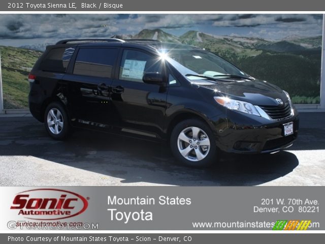 2012 Toyota Sienna LE in Black