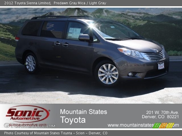 2012 Toyota Sienna Limited in Predawn Gray Mica