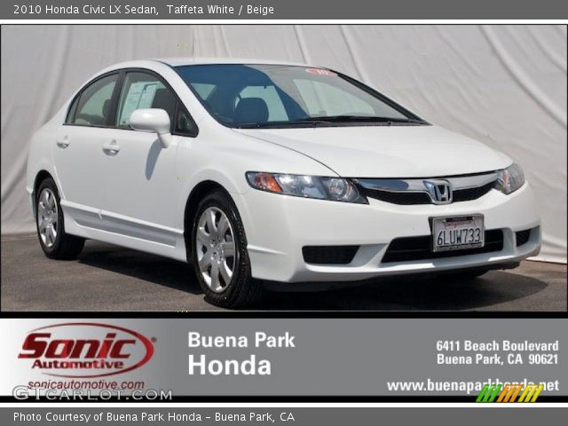 2010 Honda Civic LX Sedan in Taffeta White