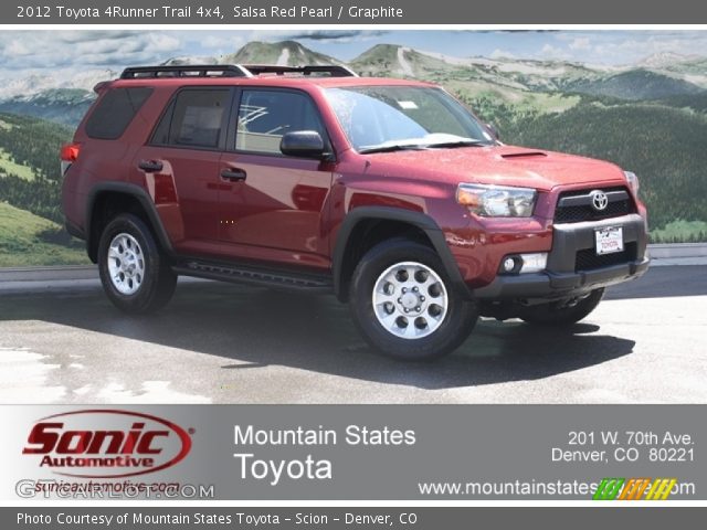 2012 Toyota 4Runner Trail 4x4 in Salsa Red Pearl