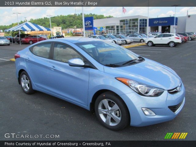 2013 Hyundai Elantra GLS in Blue Sky Metallic
