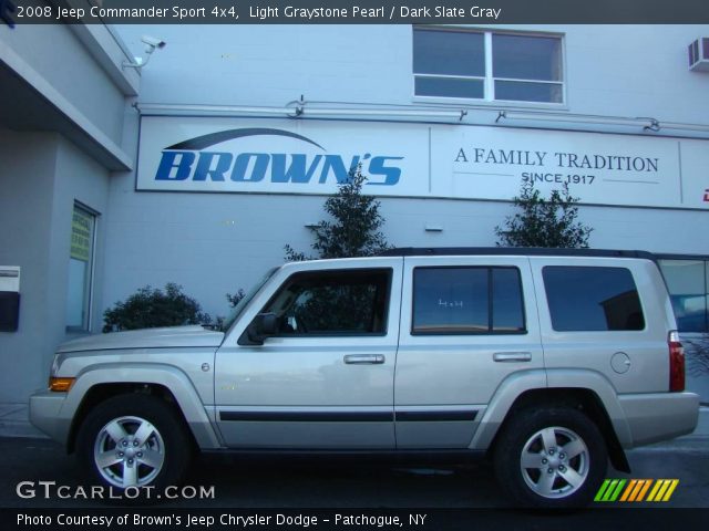 2008 Jeep Commander Sport 4x4 in Light Graystone Pearl