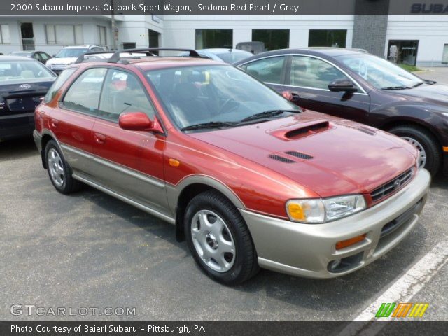 2000 Subaru Impreza Outback Sport Wagon in Sedona Red Pearl