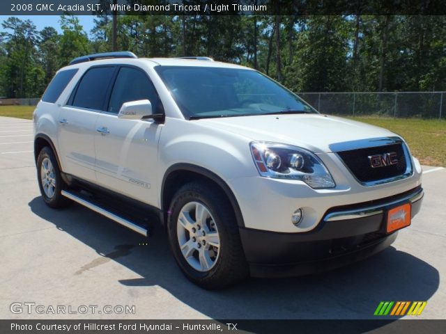 2008 GMC Acadia SLT in White Diamond Tricoat