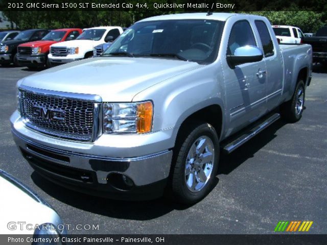 2012 GMC Sierra 1500 SLT Extended Cab 4x4 in Quicksilver Metallic
