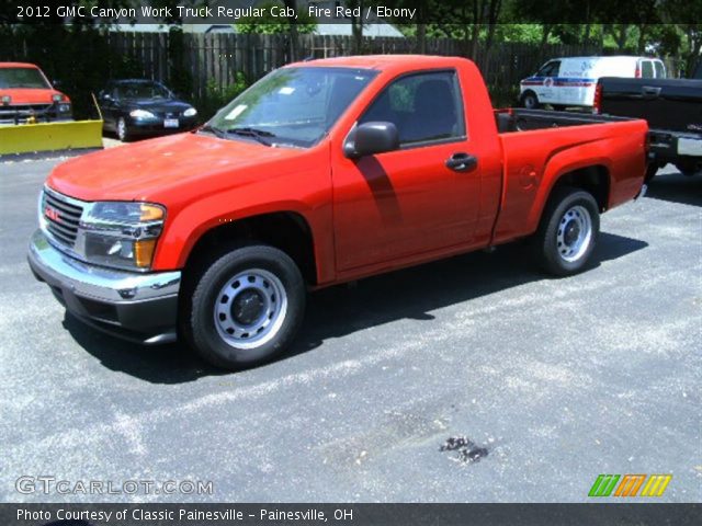 2012 GMC Canyon Work Truck Regular Cab in Fire Red