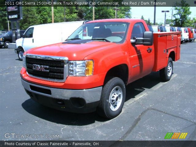 2011 GMC Sierra 2500HD Work Truck Regular Cab Commercial in Fire Red