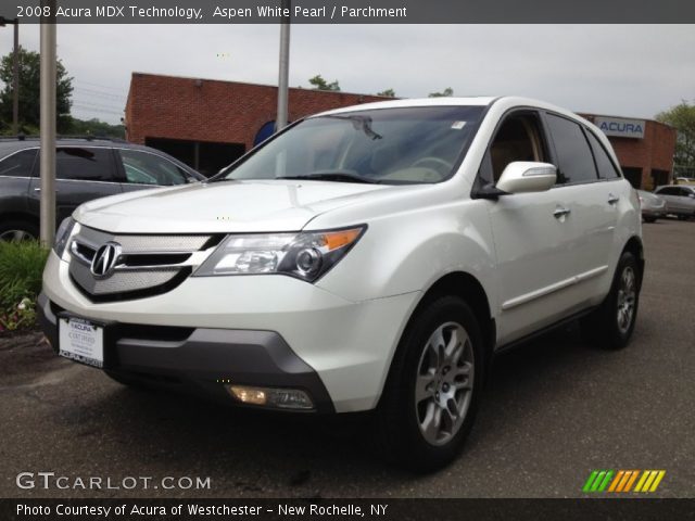 2008 Acura MDX Technology in Aspen White Pearl