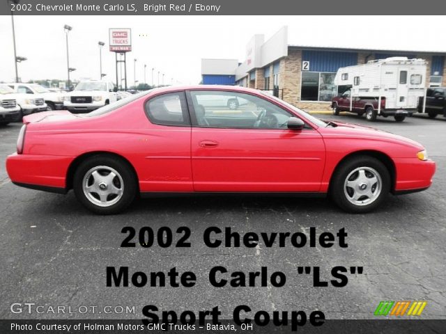 2002 Chevrolet Monte Carlo LS in Bright Red