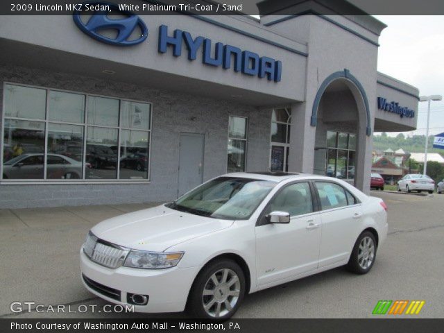 2009 Lincoln MKZ Sedan in White Platinum Tri-Coat