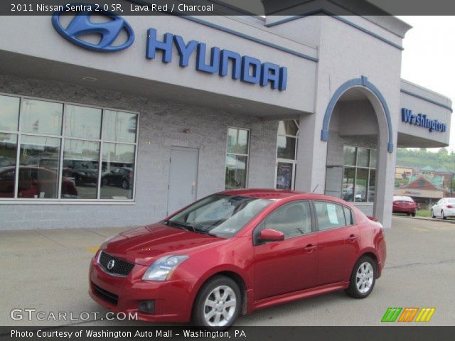2011 Nissan Sentra 2.0 SR in Lava Red