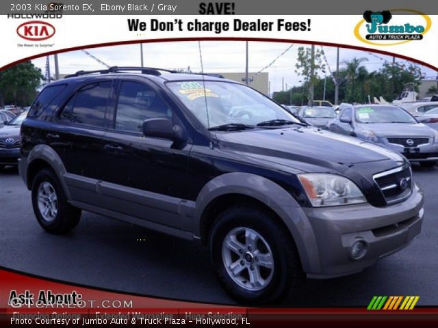 2003 Kia Sorento EX in Ebony Black