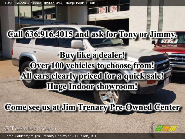 1998 Toyota 4Runner Limited 4x4 in Beige Pearl