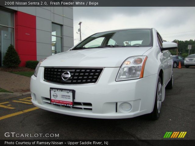 2008 Nissan Sentra 2.0 in Fresh Powder White