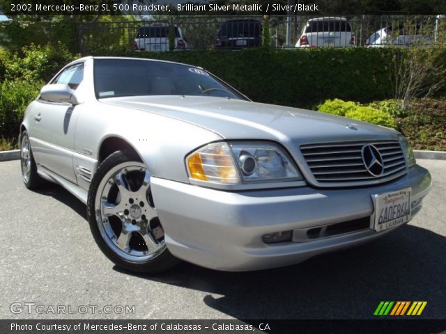 2002 Mercedes-Benz SL 500 Roadster in Brilliant Silver Metallic