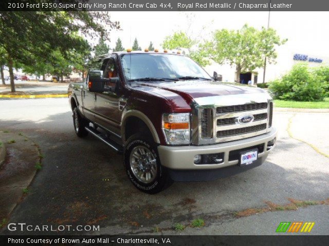 2010 Ford F350 Super Duty King Ranch Crew Cab 4x4 in Royal Red Metallic