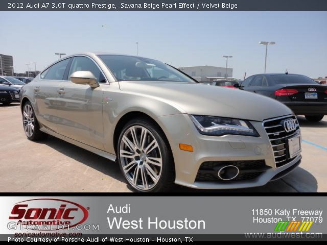 2012 Audi A7 3.0T quattro Prestige in Savana Beige Pearl Effect