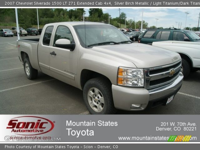 2007 Chevrolet Silverado 1500 LT Z71 Extended Cab 4x4 in Silver Birch Metallic