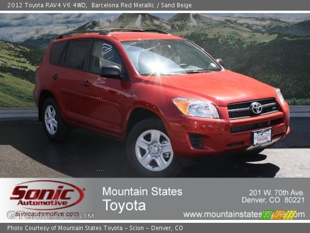 2012 Toyota RAV4 V6 4WD in Barcelona Red Metallic