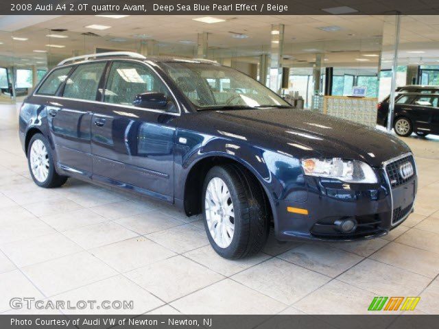 2008 Audi A4 2.0T quattro Avant in Deep Sea Blue Pearl Effect