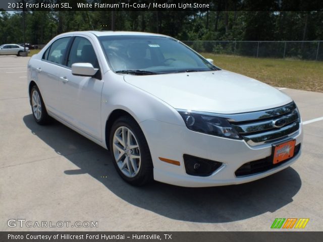 2012 Ford Fusion SEL in White Platinum Tri-Coat