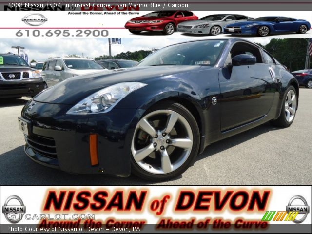 2008 Nissan 350Z Enthusiast Coupe in San Marino Blue