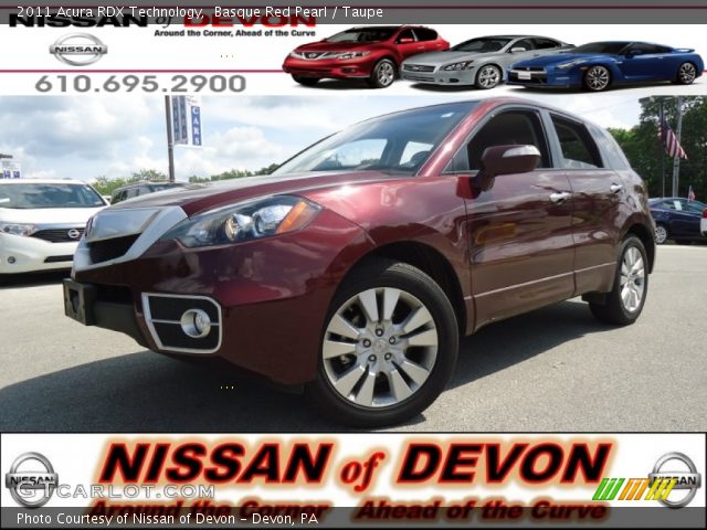 2011 Acura RDX Technology in Basque Red Pearl