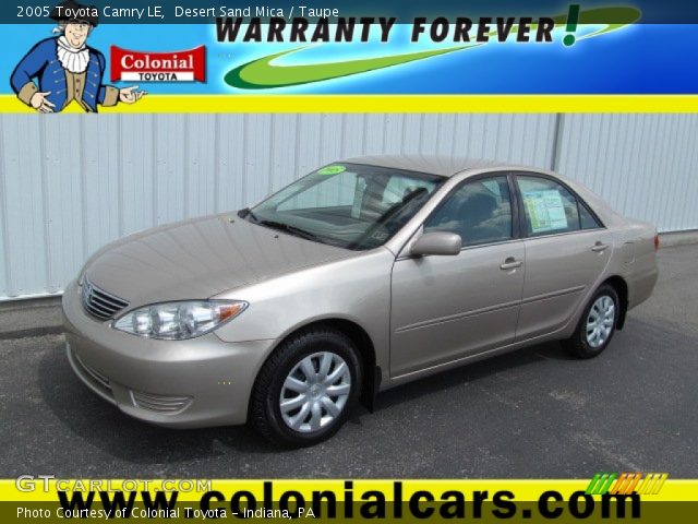 2005 Toyota Camry LE in Desert Sand Mica