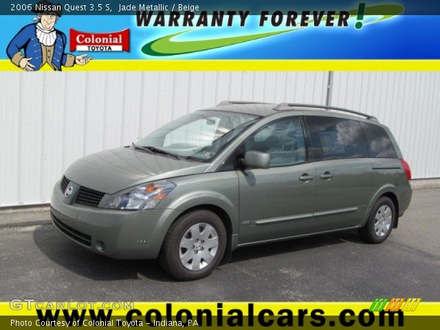 2006 Nissan Quest 3.5 S in Jade Metallic