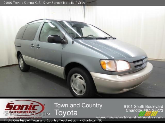 2000 Toyota Sienna XLE in Silver Spruce Metallic