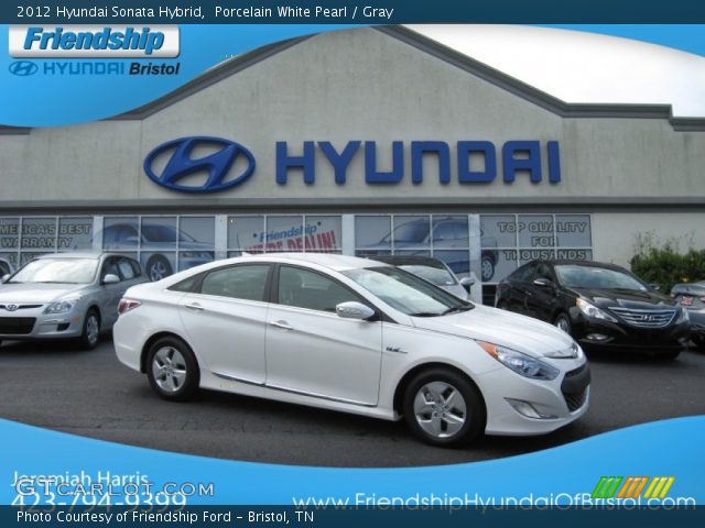 2012 Hyundai Sonata Hybrid in Porcelain White Pearl