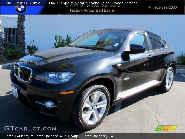 2009 BMW X6 xDrive35i in Black Sapphire Metallic