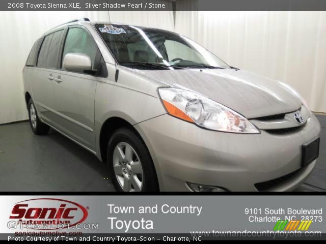 2008 Toyota Sienna XLE in Silver Shadow Pearl