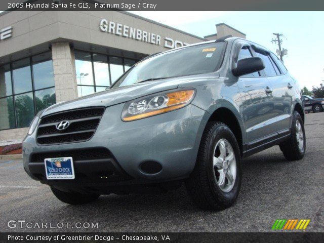 2009 Hyundai Santa Fe GLS in Platinum Sage