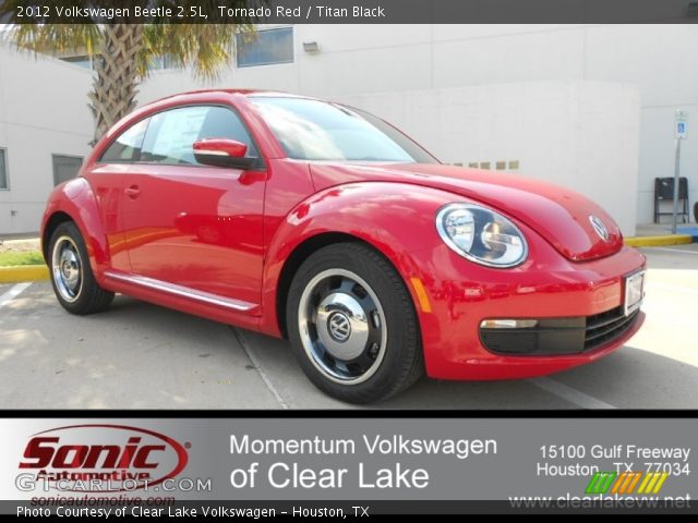 2012 Volkswagen Beetle 2.5L in Tornado Red