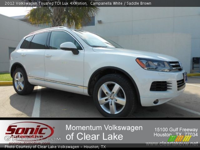 2012 Volkswagen Touareg TDI Lux 4XMotion in Campanella White